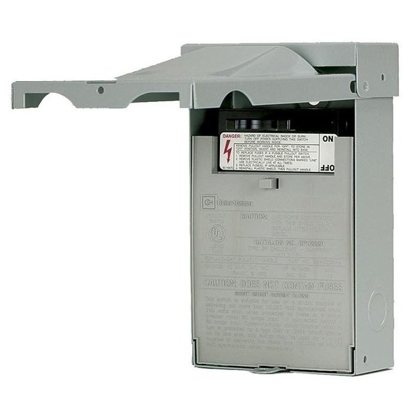 Eaton Cutler-Hammer DP Disconnect Switch, 30 A, 120240 V, Gray DPF221RP